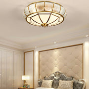 Round and elegant textured glass LED ceiling light – Perfectly modern for your bedroom and living room