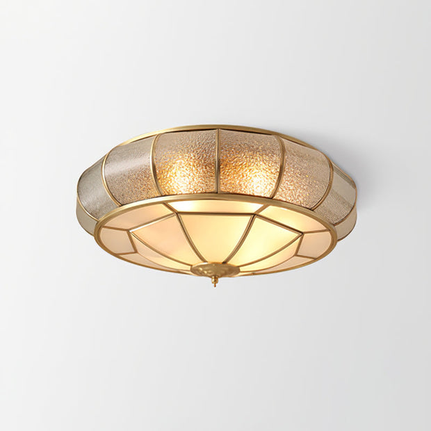 Round and elegant textured glass LED ceiling light – Perfectly modern for your bedroom and living room