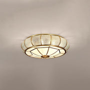 Round and elegant textured glass LED ceiling light – Perfectly modern for your bedroom and living room