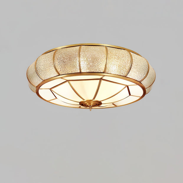 Round and elegant textured glass LED ceiling light – Perfectly modern for your bedroom and living room