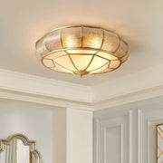 Round and elegant textured glass LED ceiling light – Perfectly modern for your bedroom and living room