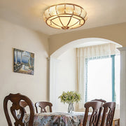 Round and elegant textured glass LED ceiling light – Perfectly modern for your bedroom and living room