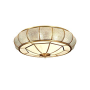 Round and elegant textured glass LED ceiling light – Perfectly modern for your bedroom and living room