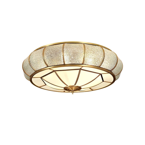 Round and elegant textured glass LED ceiling light – Perfectly modern for your bedroom and living room
