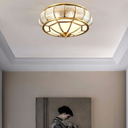 Round and elegant textured glass LED ceiling light – Perfectly modern for your bedroom and living room