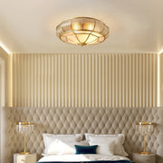 Round and elegant textured glass LED ceiling light – Perfectly modern for your bedroom and living room