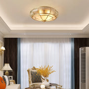 Round and elegant textured glass LED ceiling light – Perfectly modern for your bedroom and living room
