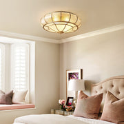 Round and elegant textured glass LED ceiling light – Perfectly modern for your bedroom and living room