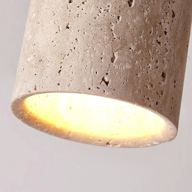 Elevate your space with the elegant Glow travertine ceiling lamp - Perfect for staircases and interiors