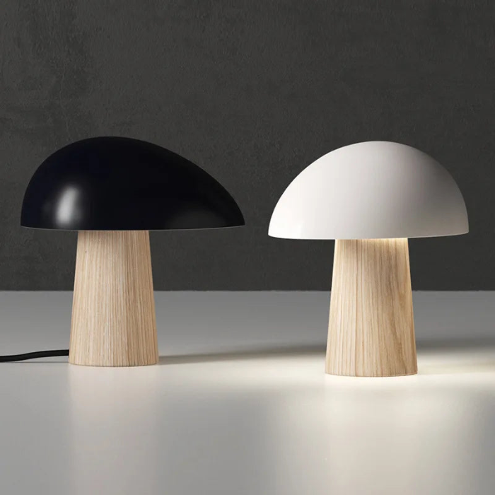 Lampe de table Juno LED élégante – Design scandinave moderne en bois et métal