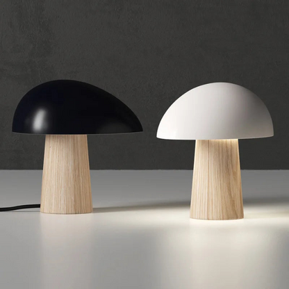 Lampe de table Juno LED élégante – Design scandinave moderne en bois et métal