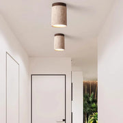 Elevate your space with the elegant Glow travertine ceiling lamp - Perfect for staircases and interiors