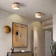 Elevate your space with the elegant Glow travertine ceiling lamp - Perfect for staircases and interiors