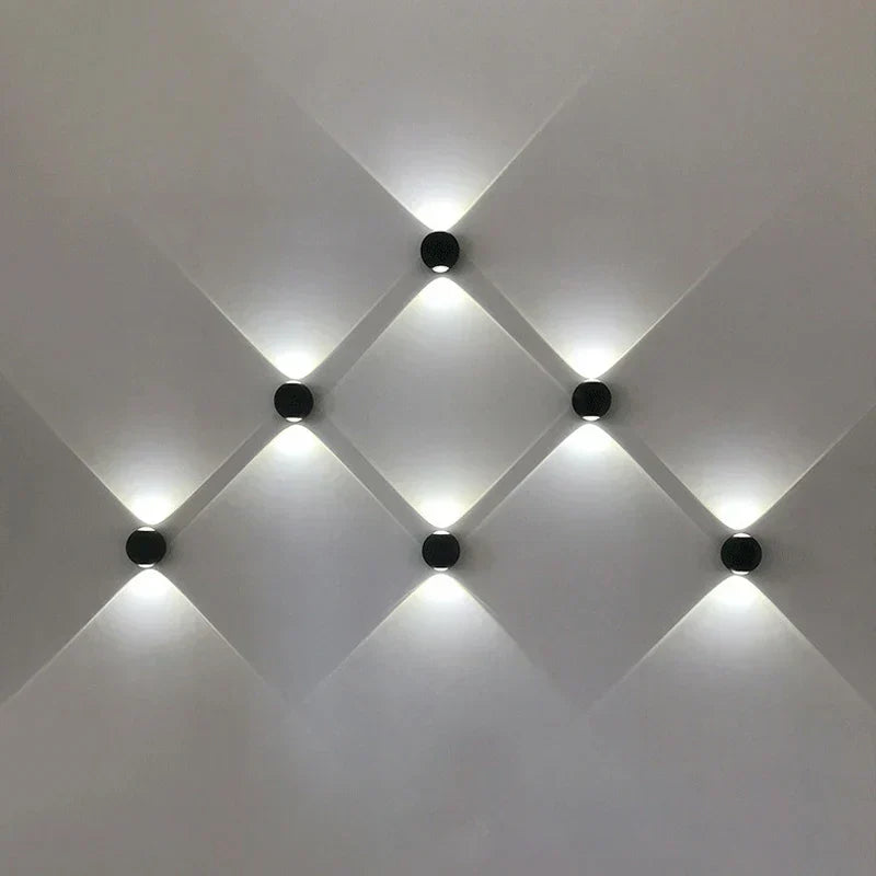 Applique LED en aluminium élégante - Design sphérique contemporain avec protection étanche IP65