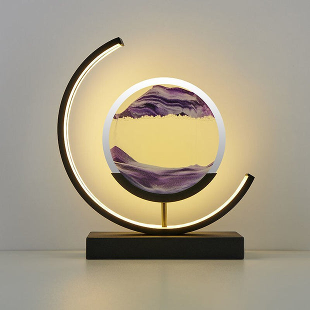 Enchanting 3D Sand LED Table Lamp - Breathtaking Natural Ambiance