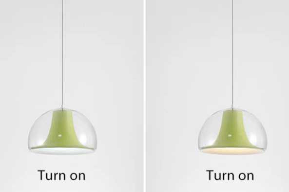 Verhoog uw ruimte met een prachtige kwallen hanglamp – eigentijdse lamp van glas en metaal met een vloeiend en sierlijk ontwerp