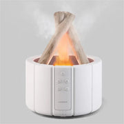 Versatile LED flame effect table lamp – Illuminating humidifier and aromatherapy diffuser in one device