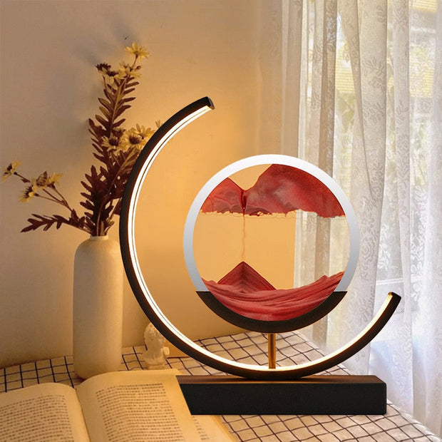 Enchanting 3D Sand LED Table Lamp - Breathtaking Natural Ambiance