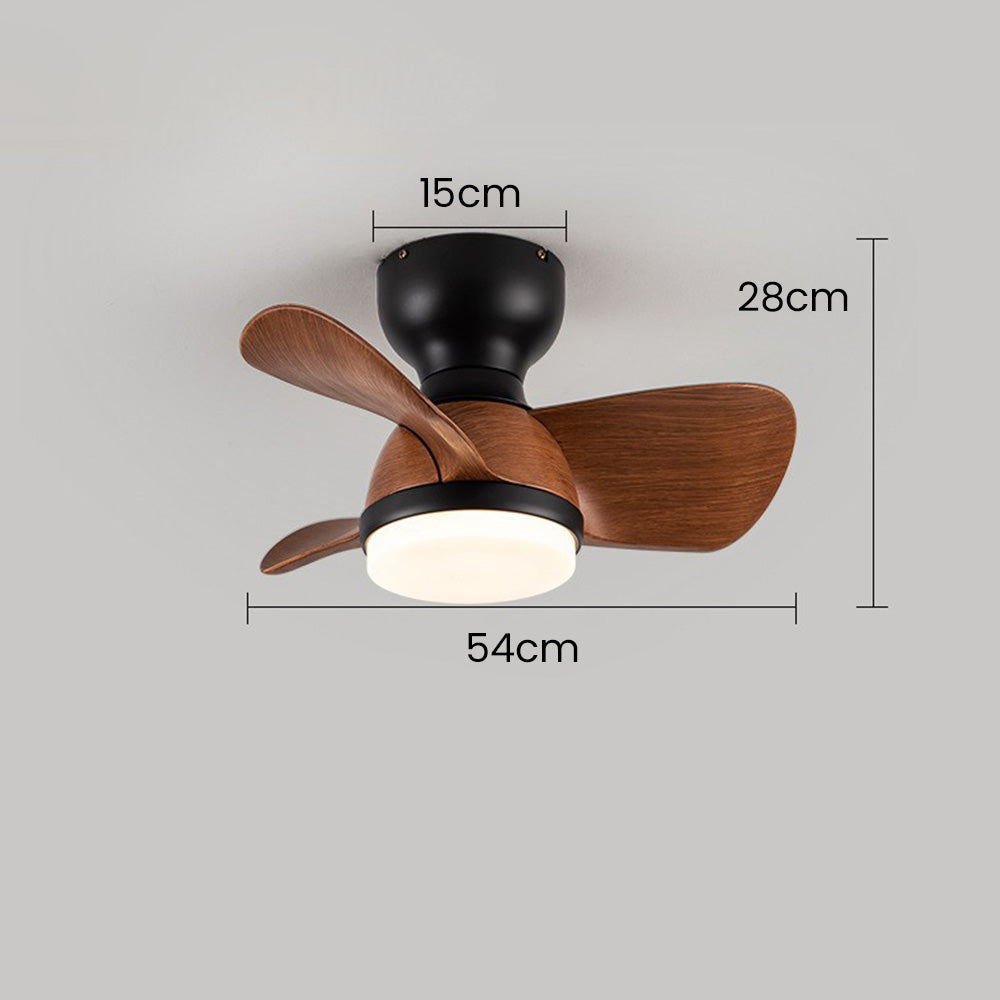 Ventilateur de plafond en bois élégant avec éclairage LED – Découvrez l'élégance moderne et un confort ultime