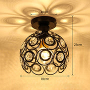 Luxurious gold hallway chandelier – elegant crystal and gold chandelier to enhance your decor