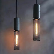 Sleek Shane Industrial Suspension – Contemporary Elegance in Concrete and Iron
