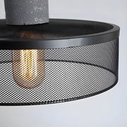 Sleek Shane Industrial Suspension – Contemporary Elegance in Concrete and Iron