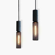 Sleek Shane Industrial Suspension – Contemporary Elegance in Concrete and Iron