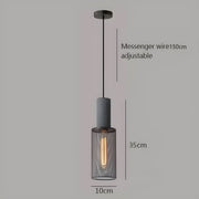 Sleek Shane Industrial Suspension – Contemporary Elegance in Concrete and Iron