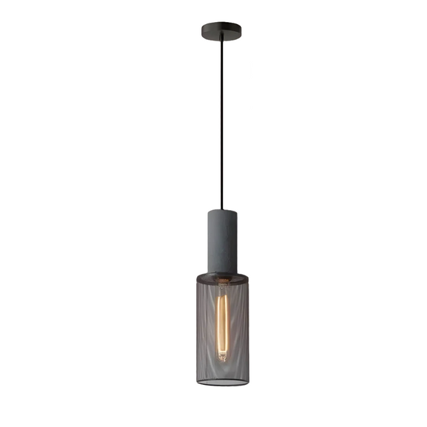 Sleek Shane Industrial Suspension – Contemporary Elegance in Concrete and Iron