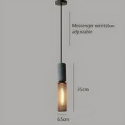 Sleek Shane Industrial Suspension – Contemporary Elegance in Concrete and Iron