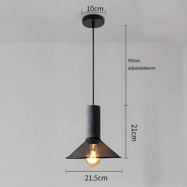 Sleek Shane Industrial Suspension – Contemporary Elegance in Concrete and Iron