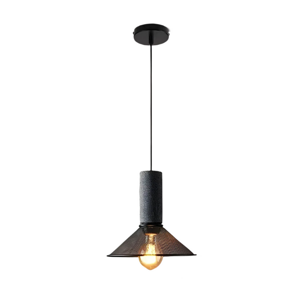Sleek Shane Industrial Suspension – Contemporary Elegance in Concrete and Iron