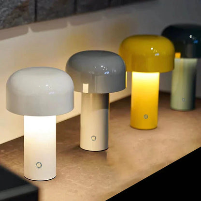 Lampe de Table Champignon Italienne Élégante – Commodité Sans Fil Rencontrant la Sophistication Moderne