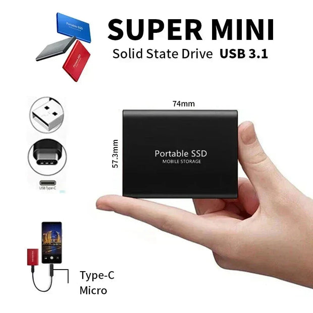 2TB Ultra Fast External SSD – Elegant Design with Exceptional Performance
