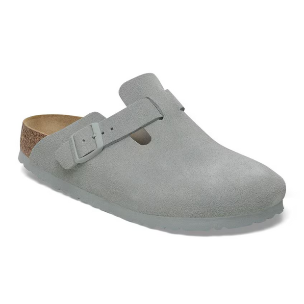 Unisex Suede Leather Clogs Boston – High Comfort and Adjustable Design for All Seasons