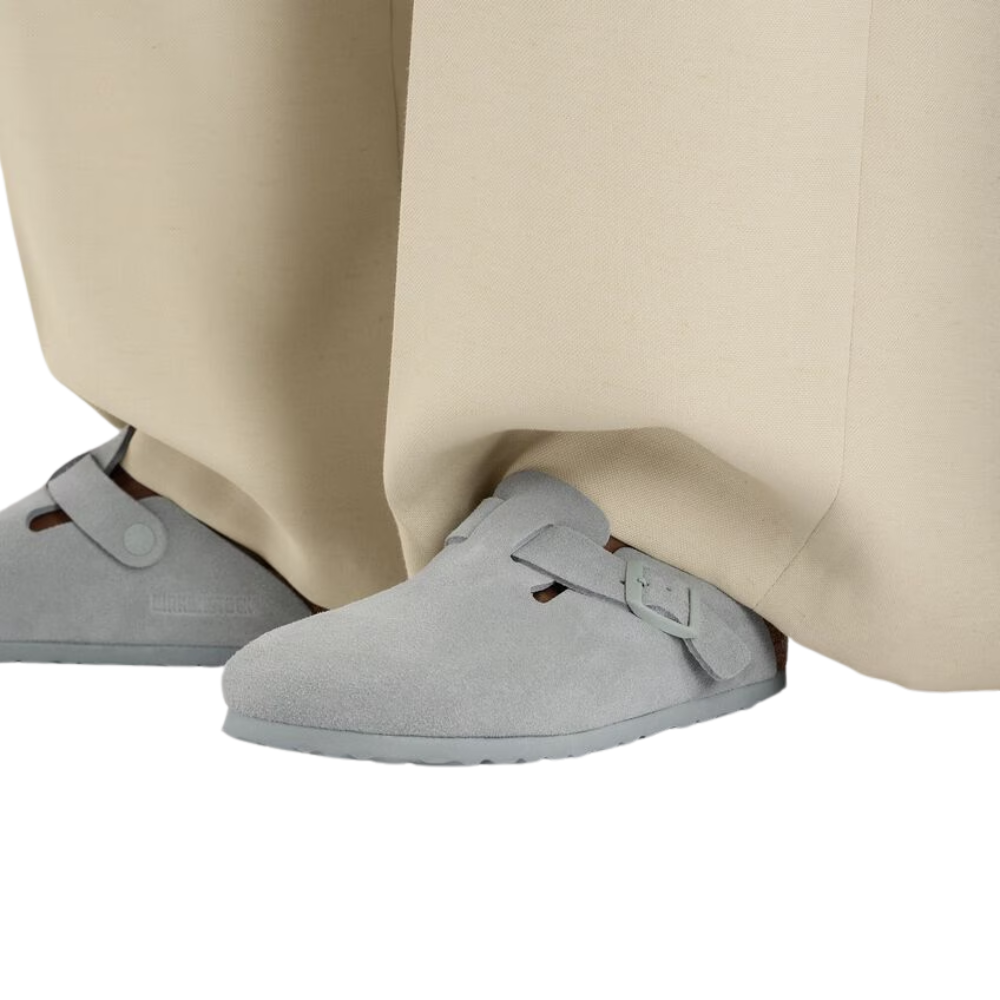 Sabots Unisex en Cuir Suédé Boston – Confort Élevé et Design Ajustable pour Toutes les Saisons