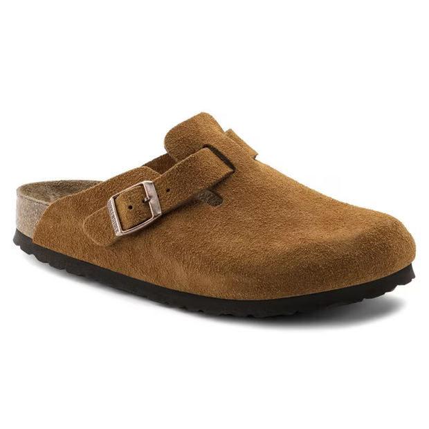 Anatomical and Comfortable Taupe Velvet Clogs for an Elegant Style