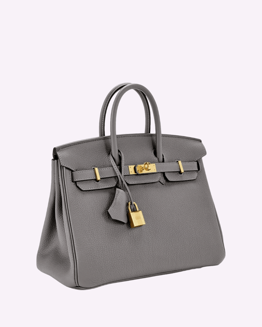 Sac à Main en Cuir Femme Élégant et Spacieux - Design Pratique et Intérieur Organisé, Couleur Beige et Orange