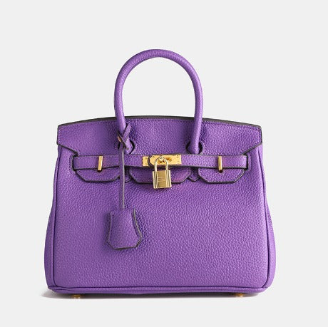 Elegant and Spacious Women's Leather Handbag - Practical Design and Organized Interior, Beige and Orange Color