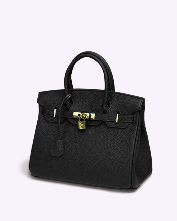 Elegant and Spacious Women's Leather Handbag - Practical Design and Organized Interior, Beige and Orange Color