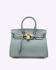 Elegant and Spacious Women's Leather Handbag - Practical Design and Organized Interior, Beige and Orange Color