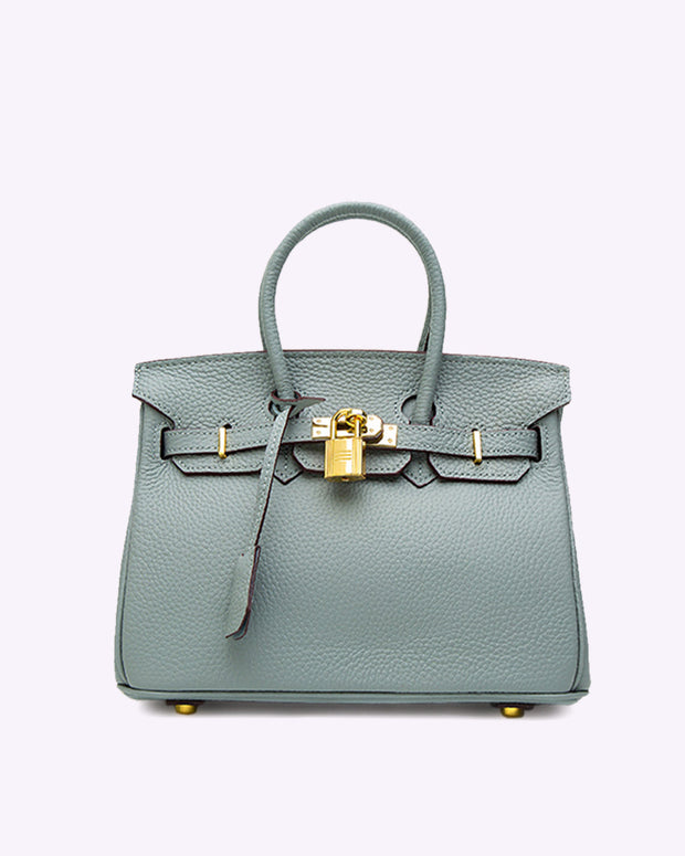 Elegant and Spacious Women's Leather Handbag - Practical Design and Organized Interior, Beige and Orange Color