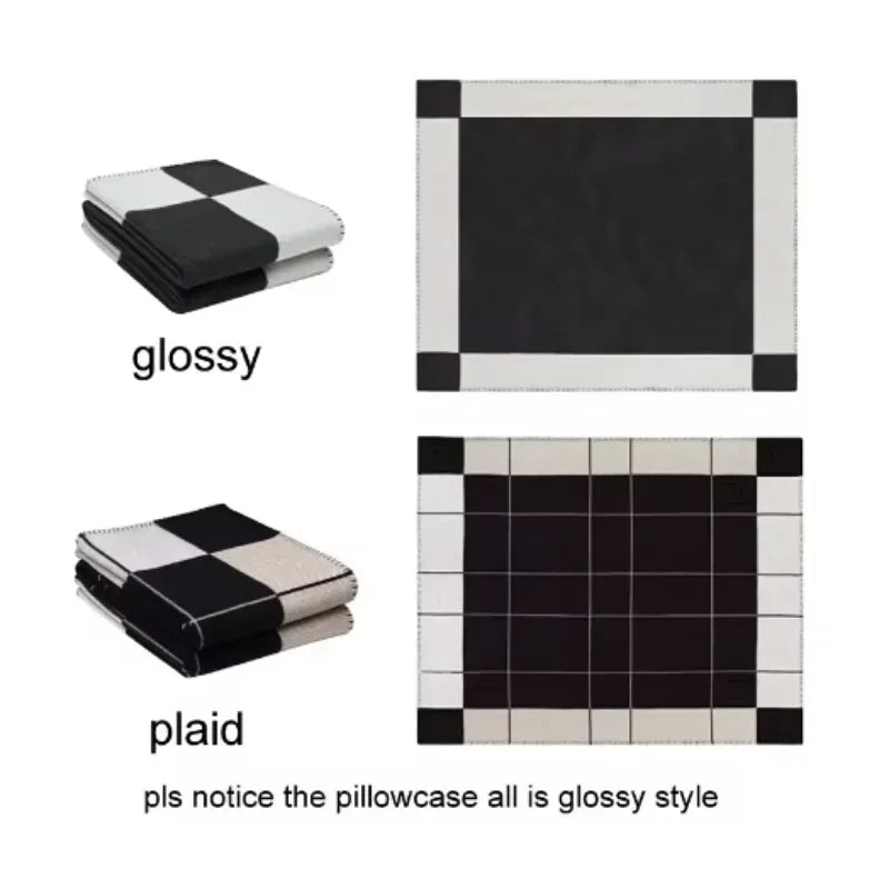 Découvrez l'élégance de la couverture en cachemire et laine LuxeChaleur – Votre plaid de luxe doux et élégant