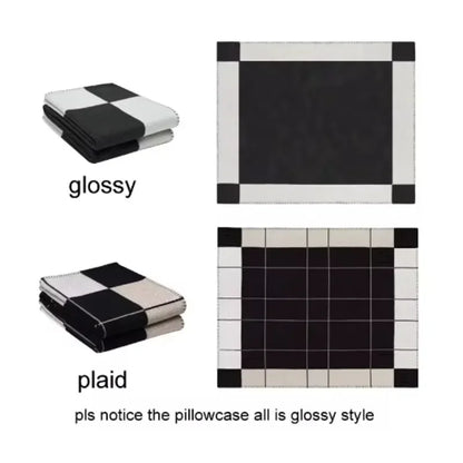 Découvrez l'élégance de la couverture en cachemire et laine LuxeChaleur – Votre plaid de luxe doux et élégant