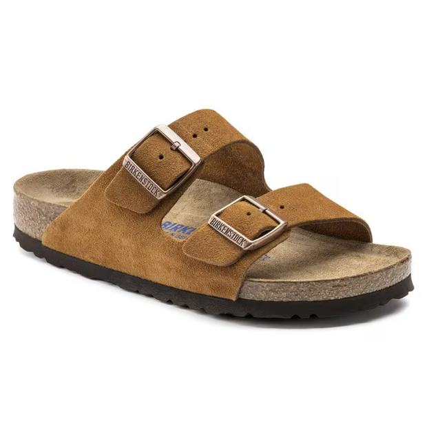 Sandales Femme Arizona en Suède avec Semelle Ergonomique et Boucles Ajustables – Confort et Style Décontracté