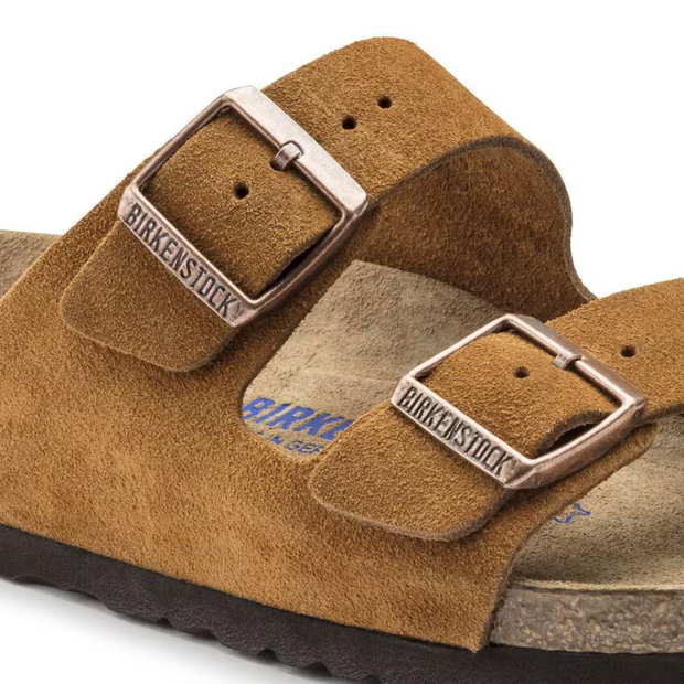 Sandales Femme Arizona en Suède avec Semelle Ergonomique et Boucles Ajustables – Confort et Style Décontracté