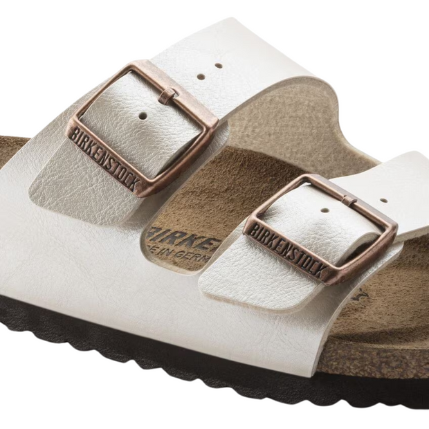Sandales Unisex Birko-Flor® Élégantes en Blanc Perlé - Confort Quotidien et Style Indémodable
