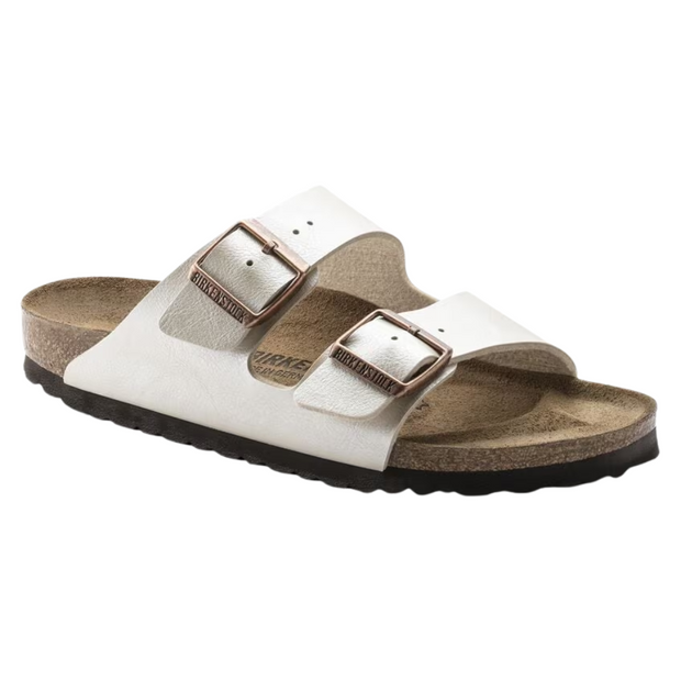 Sandales Unisex Birko-Flor® Élégantes en Blanc Perlé - Confort Quotidien et Style Indémodable