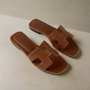 Sandales Femme Élégantes en Cuir PU - Mules d'Été Confortables et Chic