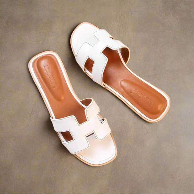 Sandales Femme Élégantes en Cuir PU - Mules d'Été Confortables et Chic